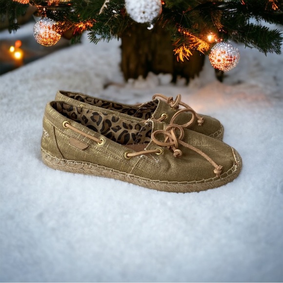 Sperry Top Sider Womens Katama Metallic
Linen Shoes-Sz7.5-EUC 🎁🎄😍 - Picture 6 of 11
